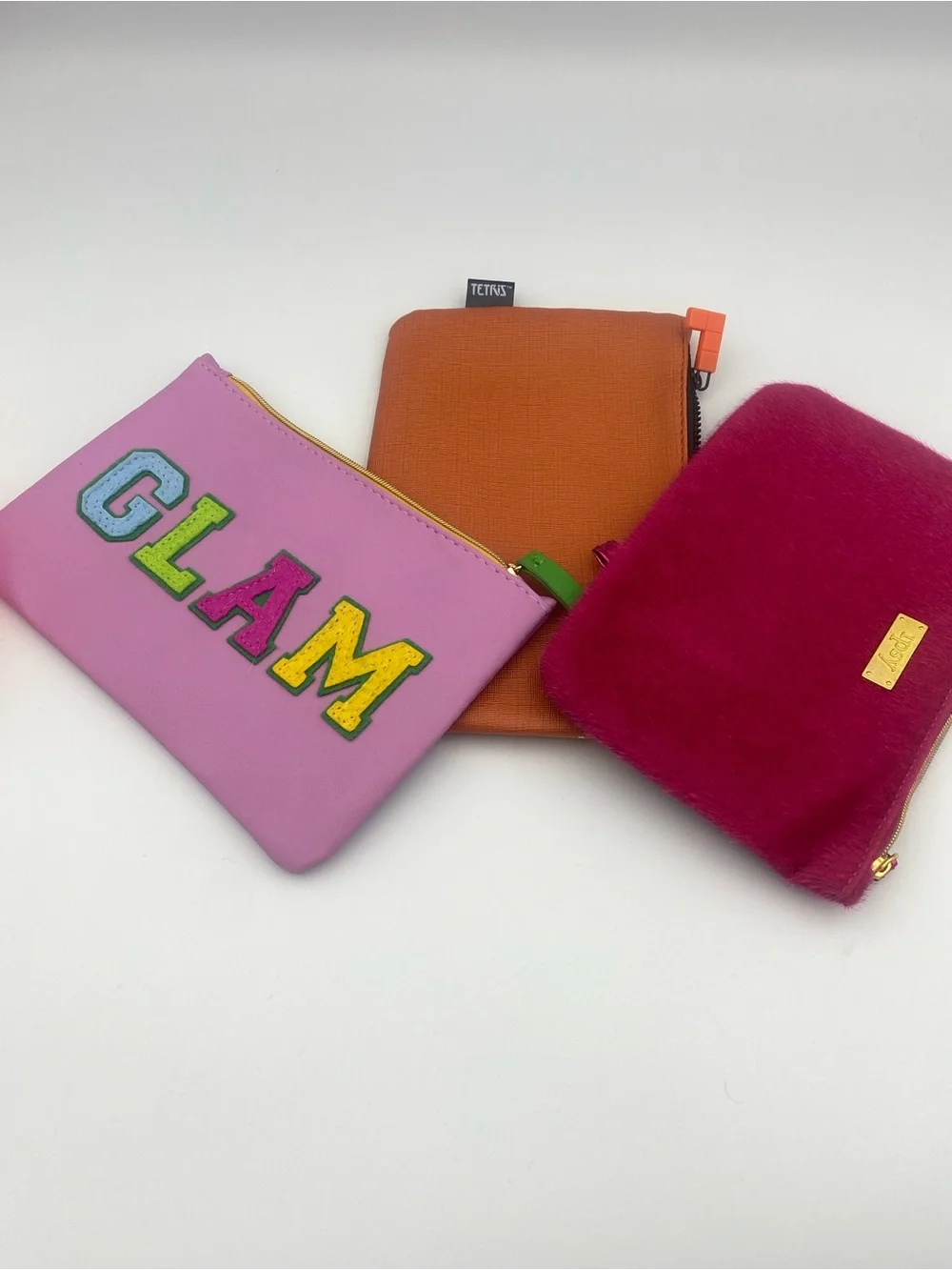 GLAM Pink Trio Pouch Set